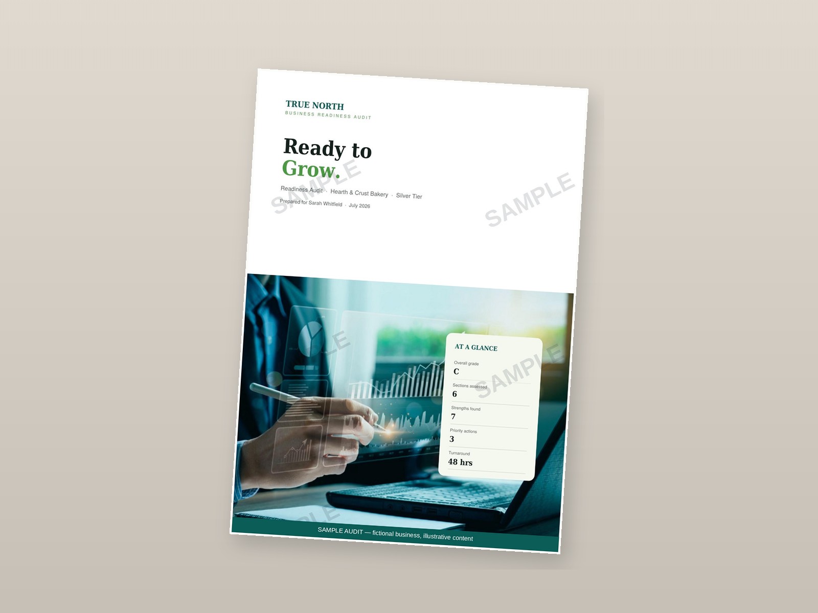 Sample audit cover — Ready to Grow